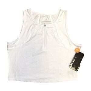 Hind Women’s White Tank Moisture Wicking Flat Seam Tank Top Training XL NWT